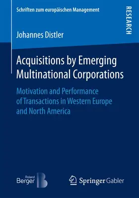 Distler |  Acquisitions by Emerging Multinational Corporations | Buch |  Sack Fachmedien