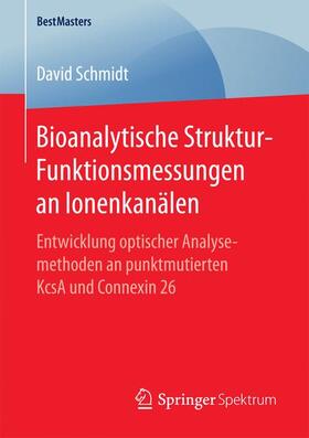 Schmidt | Bioanalytische Struktur-Funktionsmessungen an Ionenkanälen | Buch | sack.de