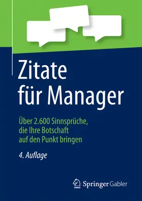 SpringerGabler | Zitate für Manager | E-Book | www.sack.de