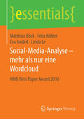 Böck / Köbler / Anderl |  Social-Media-Analyse – mehr als nur eine Wordcloud | eBook | Sack Fachmedien