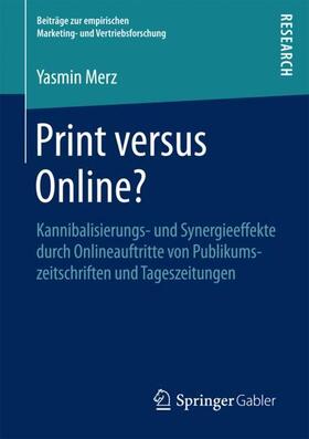 Merz | Print versus Online? | Buch | 978-3-658-20046-6 | sack.de