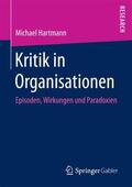 Hartmann |  Kritik in Organisationen | Buch |  Sack Fachmedien