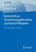 Sauter |  Bereitschaft zur Verantwortungsübernahme psychiatrisch Pflegender | Buch |  Sack Fachmedien