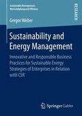 Weber |  Sustainability and Energy Management | Buch |  Sack Fachmedien
