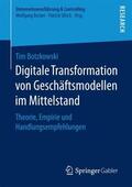 Botzkowski |  Digitale Transformation von Geschäftsmodellen im Mittelstand | Buch |  Sack Fachmedien