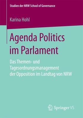 Hohl | Agenda Politics im Parlament | Buch | 978-3-658-20377-1 | sack.de