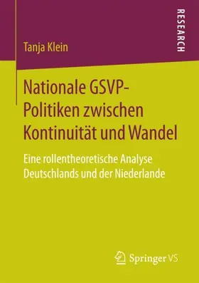 Klein |  Nationale GSVP-Politiken zwischen Kontinuität und Wandel | Buch |  Sack Fachmedien