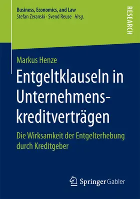 Henze |  Entgeltklauseln in Unternehmenskreditverträgen | eBook | Sack Fachmedien