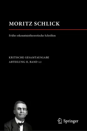 Stelling |  Moritz Schlick. Frühe erkenntnistheoretische Schriften | eBook | Sack Fachmedien
