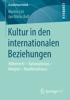 List / Rolf |  Kultur in den internationalen Beziehungen | eBook | Sack Fachmedien