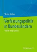 Reutter |  Verfassungspolitik in Bundesländern | Buch |  Sack Fachmedien