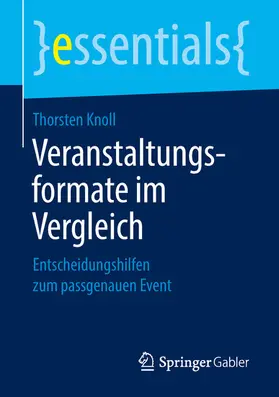 Knoll | Veranstaltungsformate im Vergleich | E-Book | www.sack.de