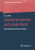 Offe |  Liberale Demokratie und soziale Macht | eBook | Sack Fachmedien