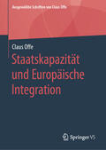 Offe |  Staatskapazität und Europäische Integration | eBook | Sack Fachmedien