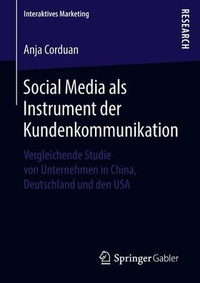 Corduan | Social Media als Instrument der Kundenkommunikation | Buch | 978-3-658-22316-8 | sack.de