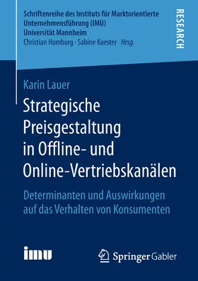 Lauer |  Strategische Preisgestaltung in Offline- und Online-Vertriebskanälen | Buch |  Sack Fachmedien