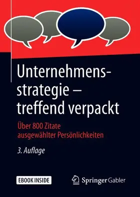 Springer Fachmedien Wiesbaden GmbH | Unternehmensstrategie - treffend verpackt | Medienkombination | 978-3-658-22961-0 | sack.de