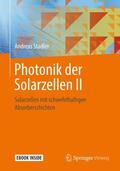 Stadler |  Photonik der Solarzellen II | Buch |  Sack Fachmedien