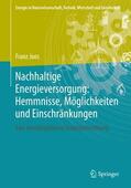 Joos |  Nachhaltige Energieversorgung: Hemmnisse, Möglichkeiten und Einschränkungen | Buch |  Sack Fachmedien