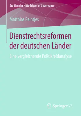 Reintjes |  Dienstrechtsreformen der deutschen Länder | eBook | Sack Fachmedien