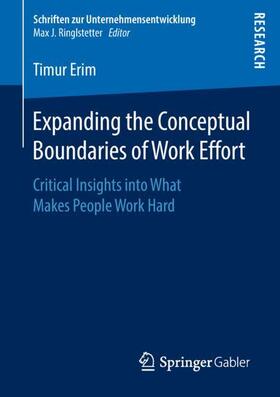 Erim | Expanding the Conceptual Boundaries of Work Effort | Buch | 978-3-658-23315-0 | sack.de