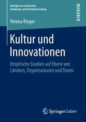 Rieger |  Kultur und Innovationen | Buch |  Sack Fachmedien