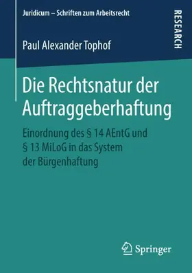 Tophof |  Die Rechtsnatur der Auftraggeberhaftung | Buch |  Sack Fachmedien