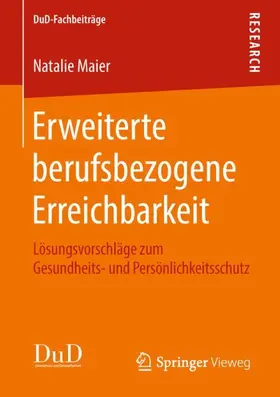 Maier |  Erweiterte berufsbezogene Erreichbarkeit | Buch |  Sack Fachmedien