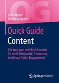 Münzer / Hagen |  Quick Guide Content | Buch |  Sack Fachmedien