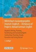 Lange |  Wörterbuch Auslandsprojekte Deutsch-Englisch ¿ Dictionary of Projects Abroad German-English | Buch |  Sack Fachmedien