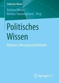 Tausendpfund / Westle |  Politisches Wissen | Buch |  Sack Fachmedien