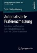 Roelen-Blasberg |  Automatisierte Präferenzmessung | Buch |  Sack Fachmedien