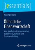 Spremann |  Öffentliche Finanzwirtschaft | Buch |  Sack Fachmedien