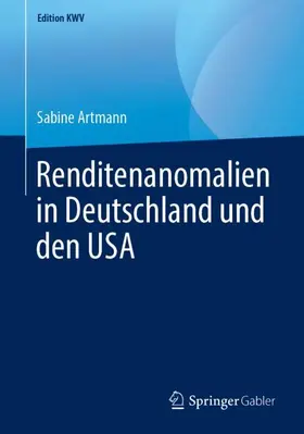 Artmann |  Renditenanomalien in Deutschland und den USA | Buch |  Sack Fachmedien