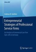 Günther |  Entrepreneurial Strategies of Professional Service Firms | Buch |  Sack Fachmedien