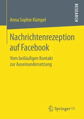 Kümpel |  Nachrichtenrezeption auf Facebook | Buch |  Sack Fachmedien