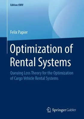 Papier |  Optimization of Rental Systems | Buch |  Sack Fachmedien