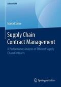 Sieke |  Supply Chain Contract Management | Buch |  Sack Fachmedien