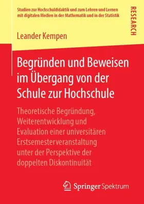 Kempen | Begründen und Beweisen im Übergang von der Schule zur Hochschule | Buch | 978-3-658-24414-9 | sack.de