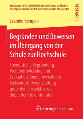 Kempen |  Begründen und Beweisen im Übergang von der Schule zur Hochschule | eBook | Sack Fachmedien