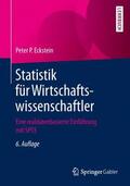 Eckstein |  Statistik für Wirtschaftswissenschaftler | Buch |  Sack Fachmedien