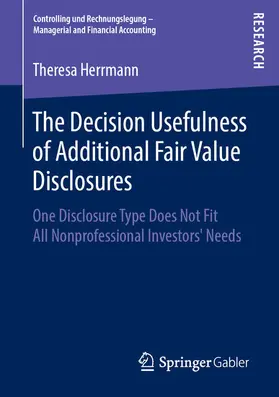 Herrmann |  The Decision Usefulness of Additional Fair Value Disclosures | eBook | Sack Fachmedien