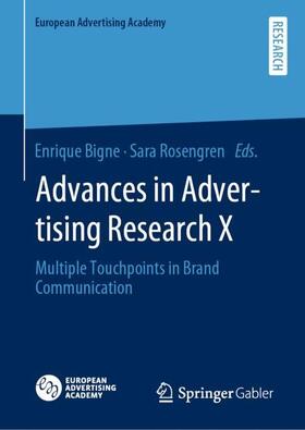 Rosengren / Bigne / Bigné Alcan~iz |  Advances in Advertising Research X | Buch |  Sack Fachmedien
