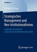Ehringer |  Strategisches Management und Neo-Institutionalismus | Buch |  Sack Fachmedien
