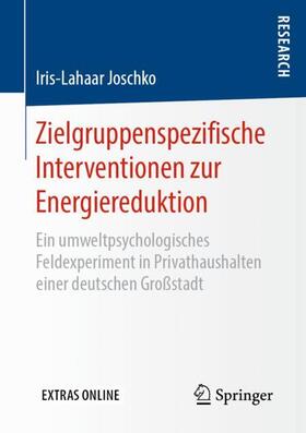 Joschko | Zielgruppenspezifische Interventionen zur Energiereduktion | Buch | sack.de