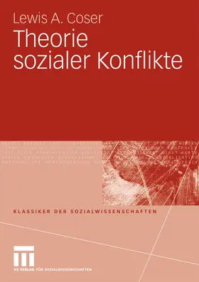 Coser |  Theorie sozialer Konflikte | eBook | Sack Fachmedien