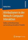 Niels |  Attributionen in der Mensch-Computer-Interaktion | Buch |  Sack Fachmedien