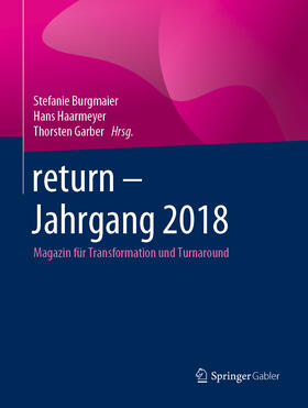 Burgmaier / Haarmeyer / Garber | return - Jahrgang 2018 | E-Book | sack.de