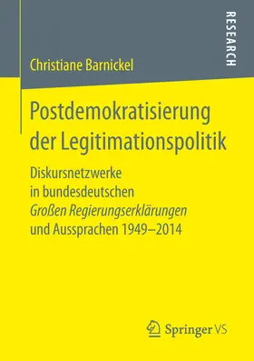 Barnickel | Postdemokratisierung der Legitimationspolitik | E-Book | www.sack.de