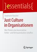 Rascher |  Just Culture in Organisationen | Buch |  Sack Fachmedien